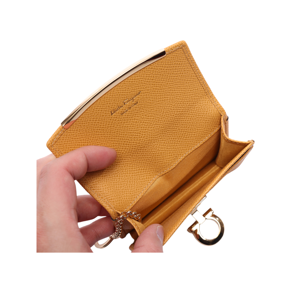 [25% 쿠폰] 페라가모 간치니 비즈니스 카드 홀더 랑구르([25% 쿠폰] Ferragamo Gancini Business Card Holder Langur) - 6