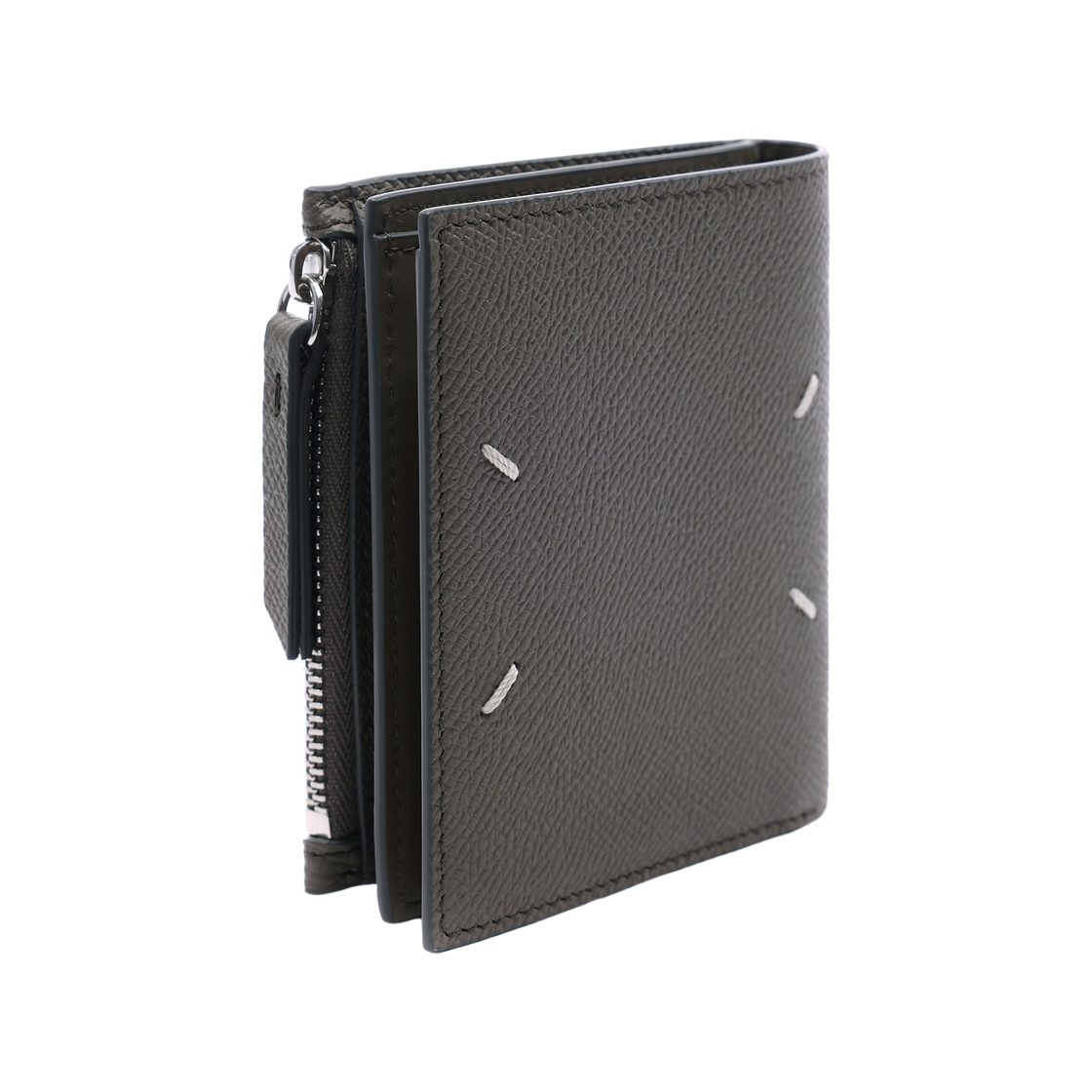 [25% 쿠폰] 메종 마르지엘라 코인 포켓 레더 월렛 다크 그레이([25% 쿠폰] Maison Margiela Leather Wallet with Coin Pocket Dark Grey) - 3