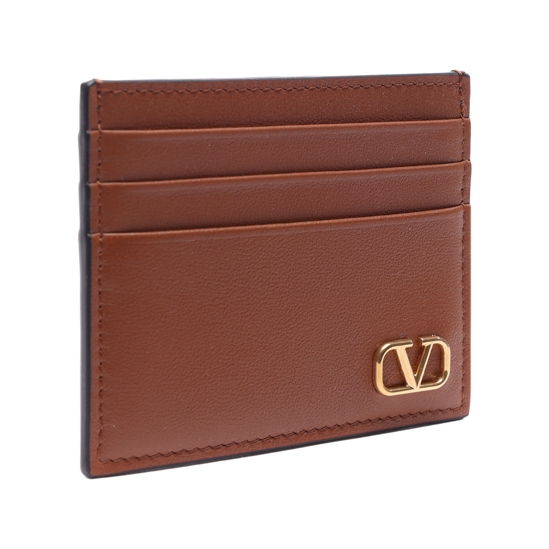 [25% 쿠폰] 발렌티노 브이로고 시그니쳐 카드 홀더 새들 브라운([25% 쿠폰] Valentino Vlogo Signature Card Holder Saddle Brown) - 3