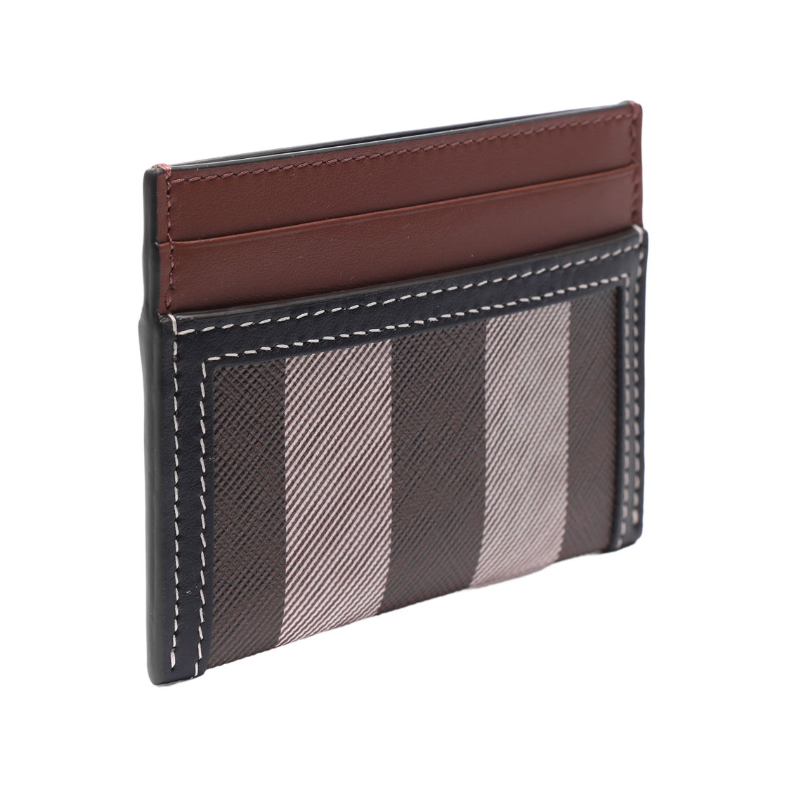 [25% 쿠폰] 버버리 체크 투톤 레더 카드 케이스 다크 버치 브라운([25% 쿠폰] Burberry Check and Two-Tone Leather Card Case Dark Birch Brown) - 3