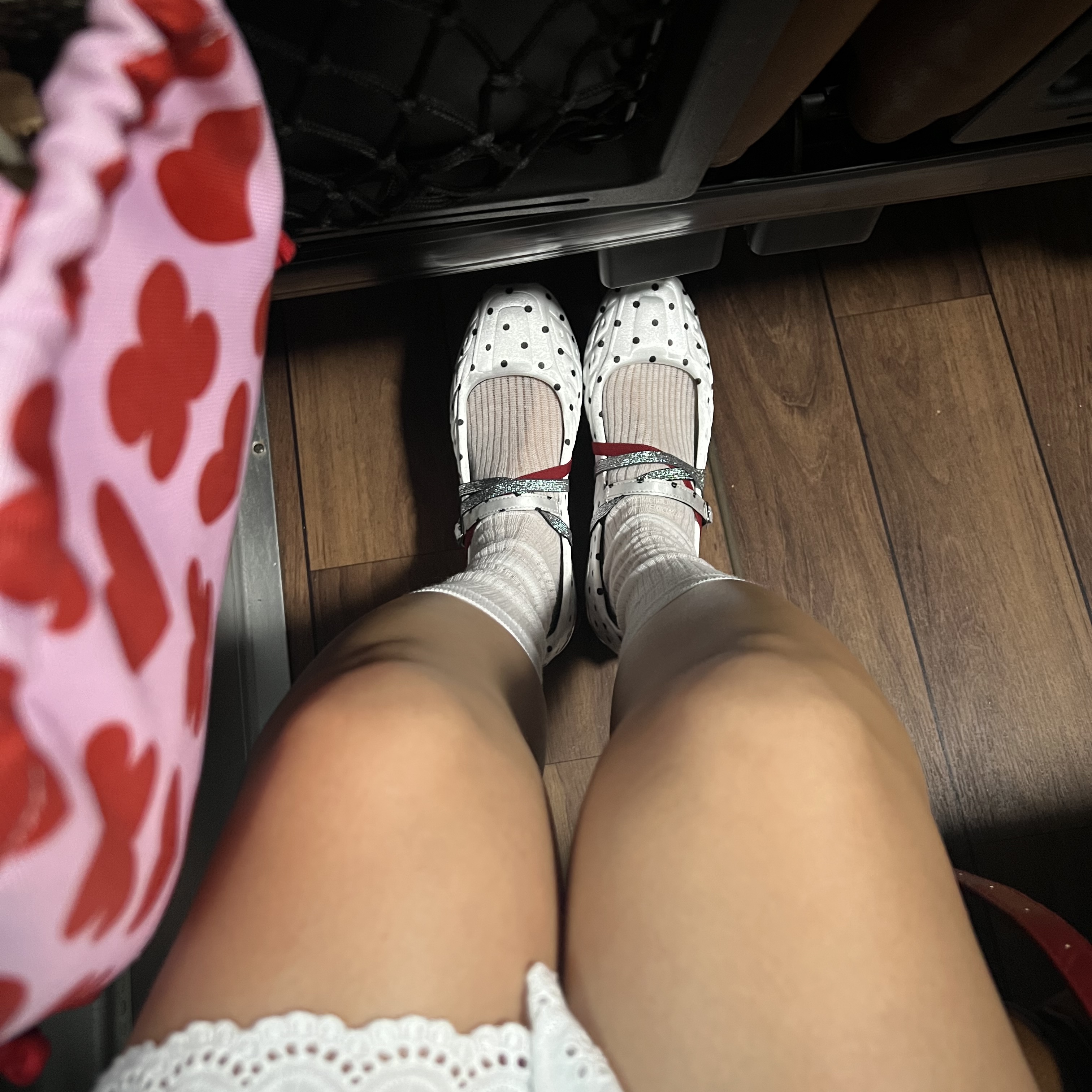 (W) Nike x Naked Copenhagen Shox Z Calistra Polka Dot White Black 착용 스타일