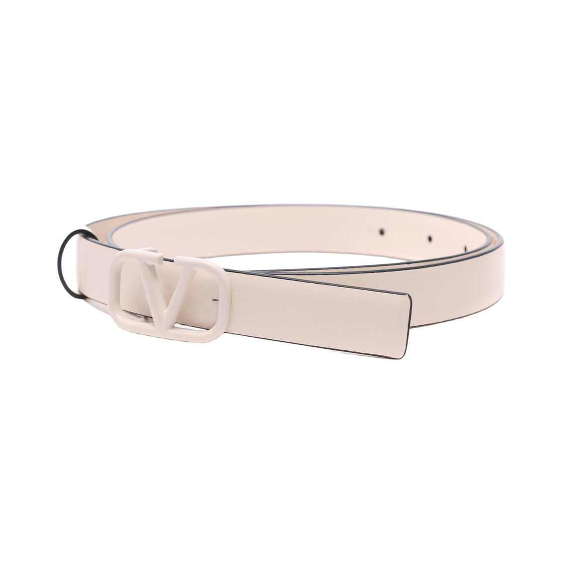 [25% 쿠폰] (W) 발렌티노 브이로고 시그니쳐 벨트 라이트 아이보리([25% 쿠폰] (W) Valentino Vlogo Signature Belt Light Ivory) - 3