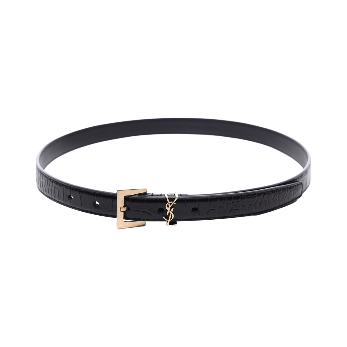 [25% 쿠폰] (W) 생로랑 레더 벨트 블랙([25% 쿠폰] (W) Saint Laurent Leather Belt Black) - 4
