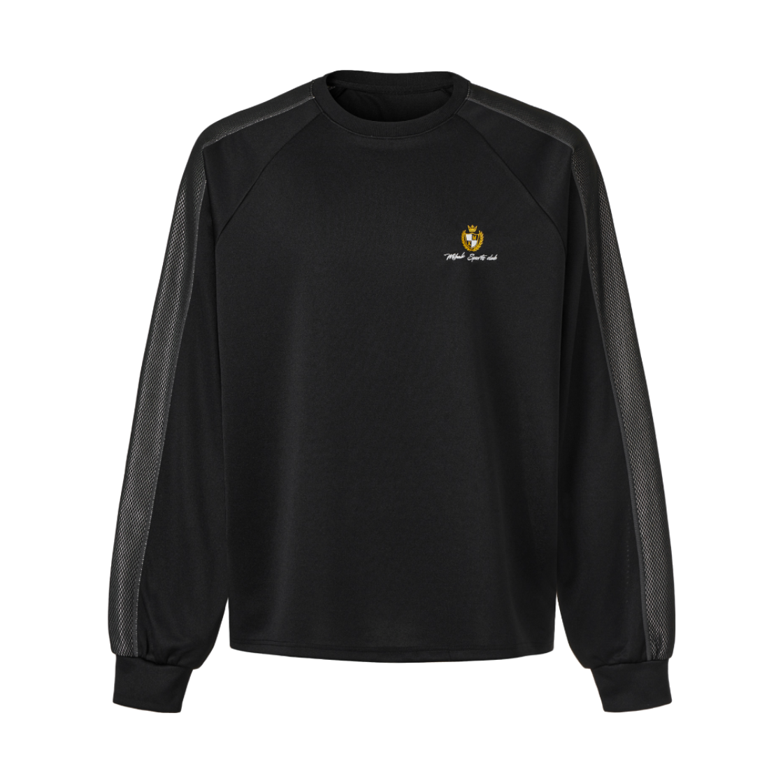 26SMLT-1000BK MIHAK Ivy League Mesh Jersey Long Sleeve Black