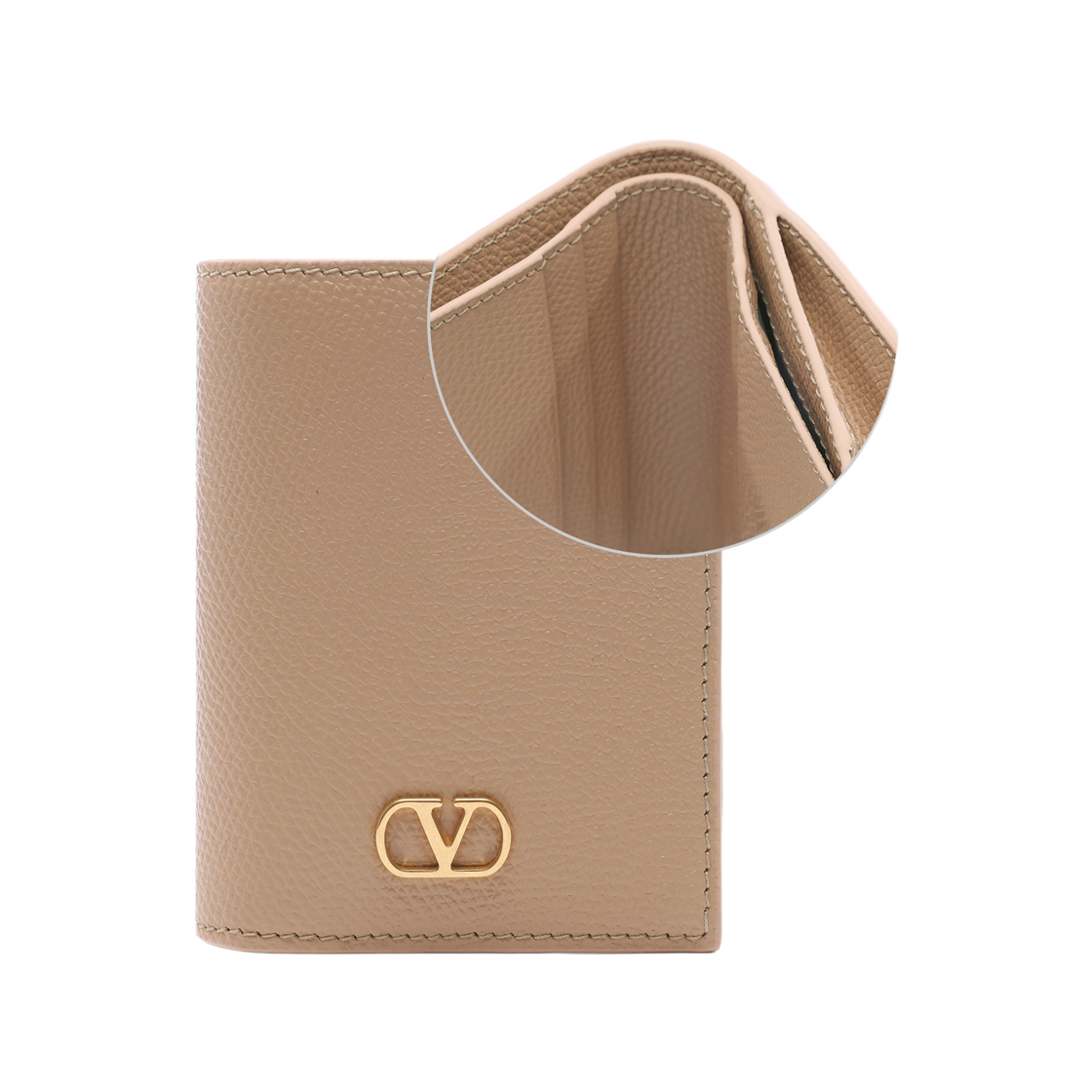 [25% 쿠폰] 발렌티노 브이로고 시그니쳐 카드 홀더 샌드([25% 쿠폰] Valentino Vlogo Signature Card Holder Sand) - 2