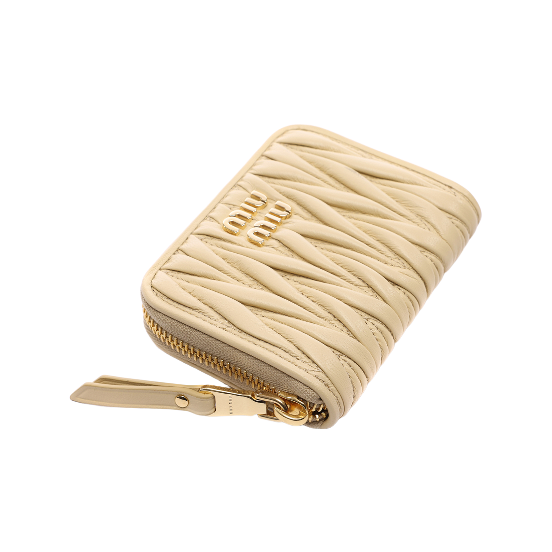 [25% 쿠폰] 미우 미우 마테라쎄 나파 레더 코인 퍼스 소이 그린([25% 쿠폰] Miu Miu Matelasse Nappa Leather Coin Purse Soy Green) - 5