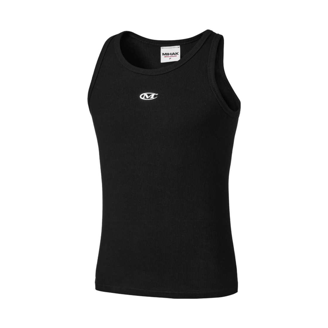 25SMS-1100BK MIHAK Metal Logo Muscle Tank Top Black