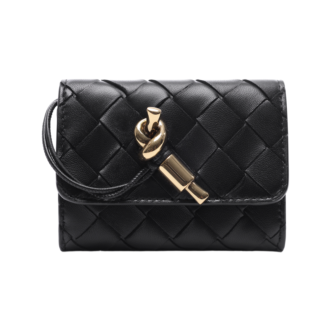 824967 VCPP3 1019 26F [25% 쿠폰] Bottega Veneta Andiamo Small Envelope Black
