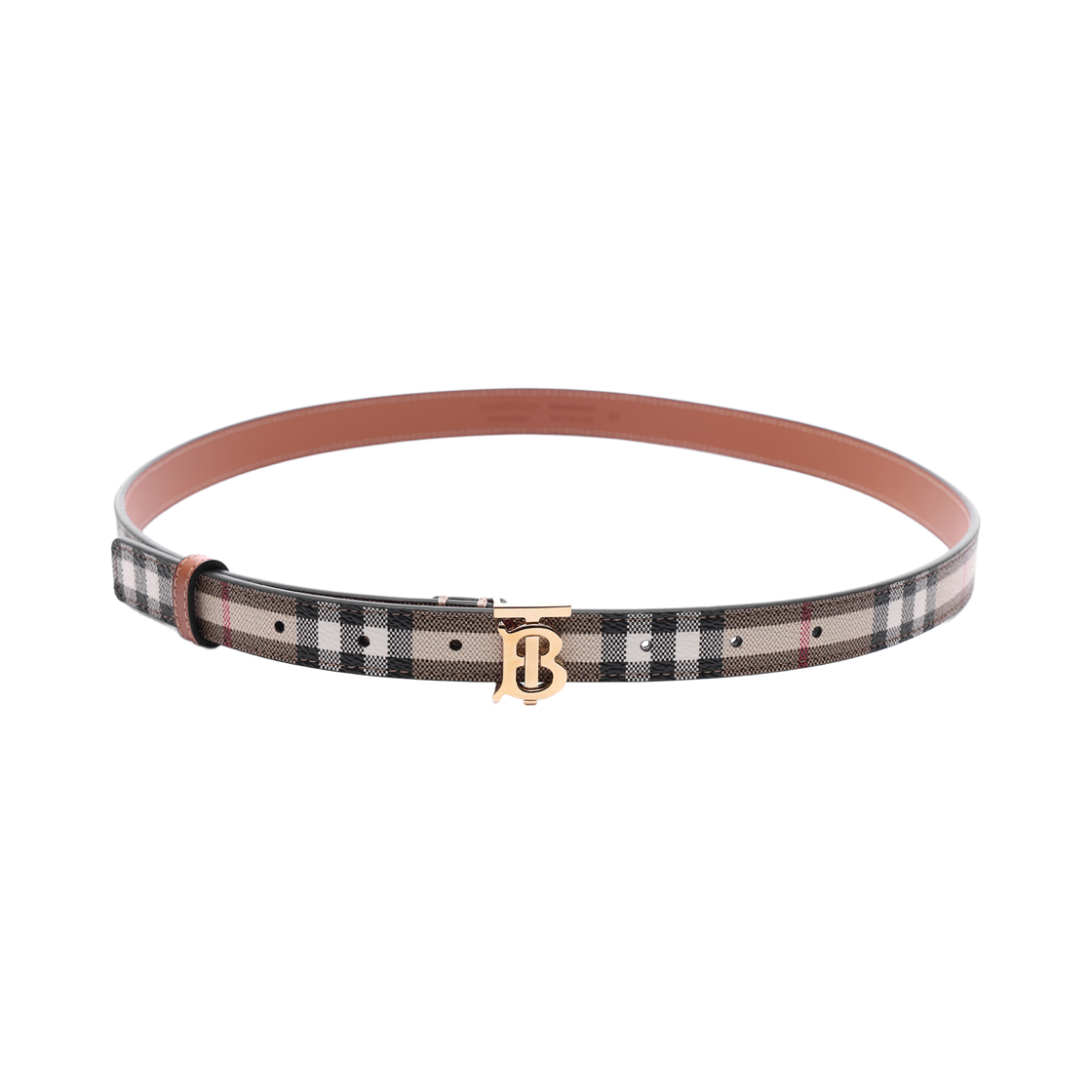 [25% 쿠폰] (W) 버버리 20 논 알브이 빈티지 체크 TB 벨트 브이체크 L 골드([25% 쿠폰] (W) Burberry 20 Non RV Vintage Check TB Belt Vcheck L Gold) - 4