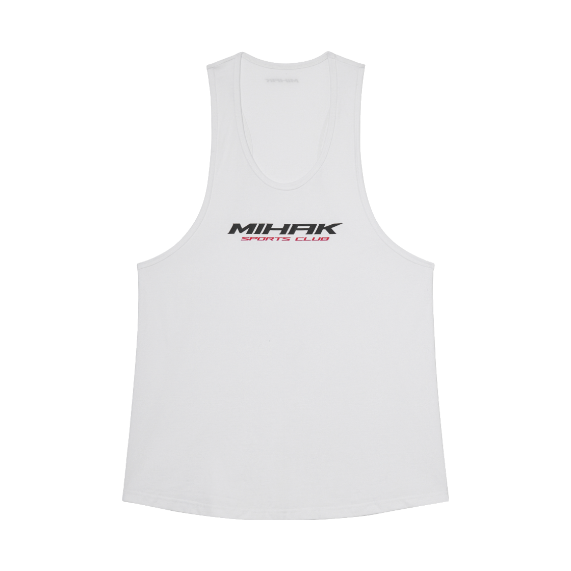 25SMS-1102WH MIHAK Sponsor Logo Deep Sleeveless White
