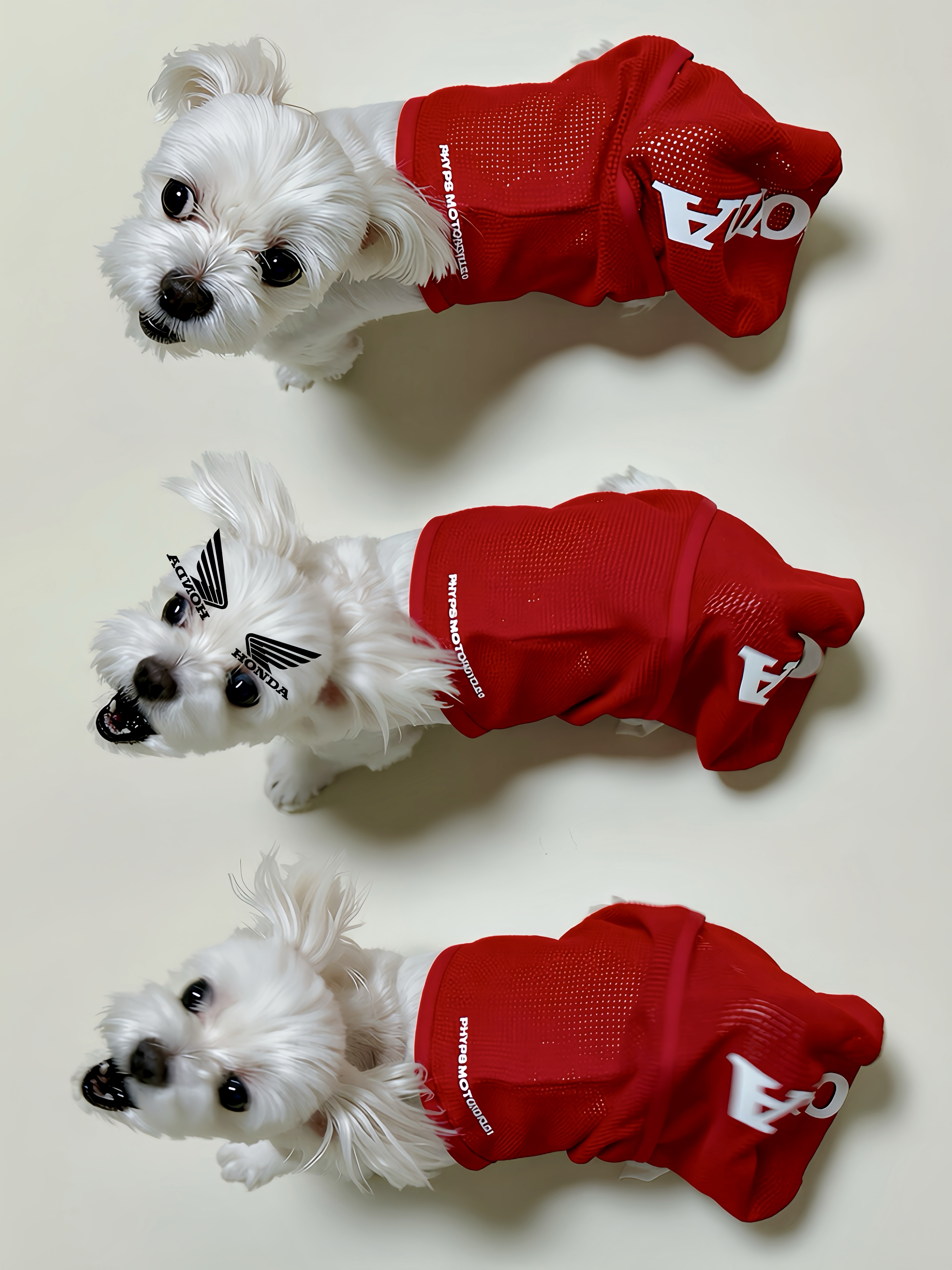 Honda Light Mesh Balaclava_Red 착용 스타일 - 2