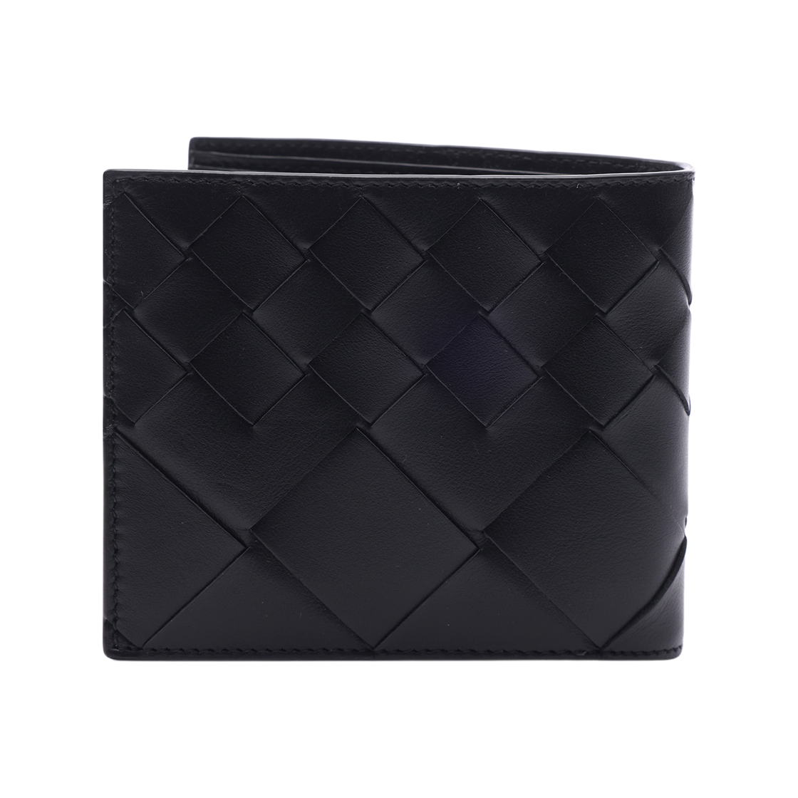 [25% 쿠폰] 보테가 베네타 인트레치아토 레더 바이폴드 지갑 블랙([25% 쿠폰] Bottega Veneta Intrecciato Leather Bi-Fold Wallet Black) - 4