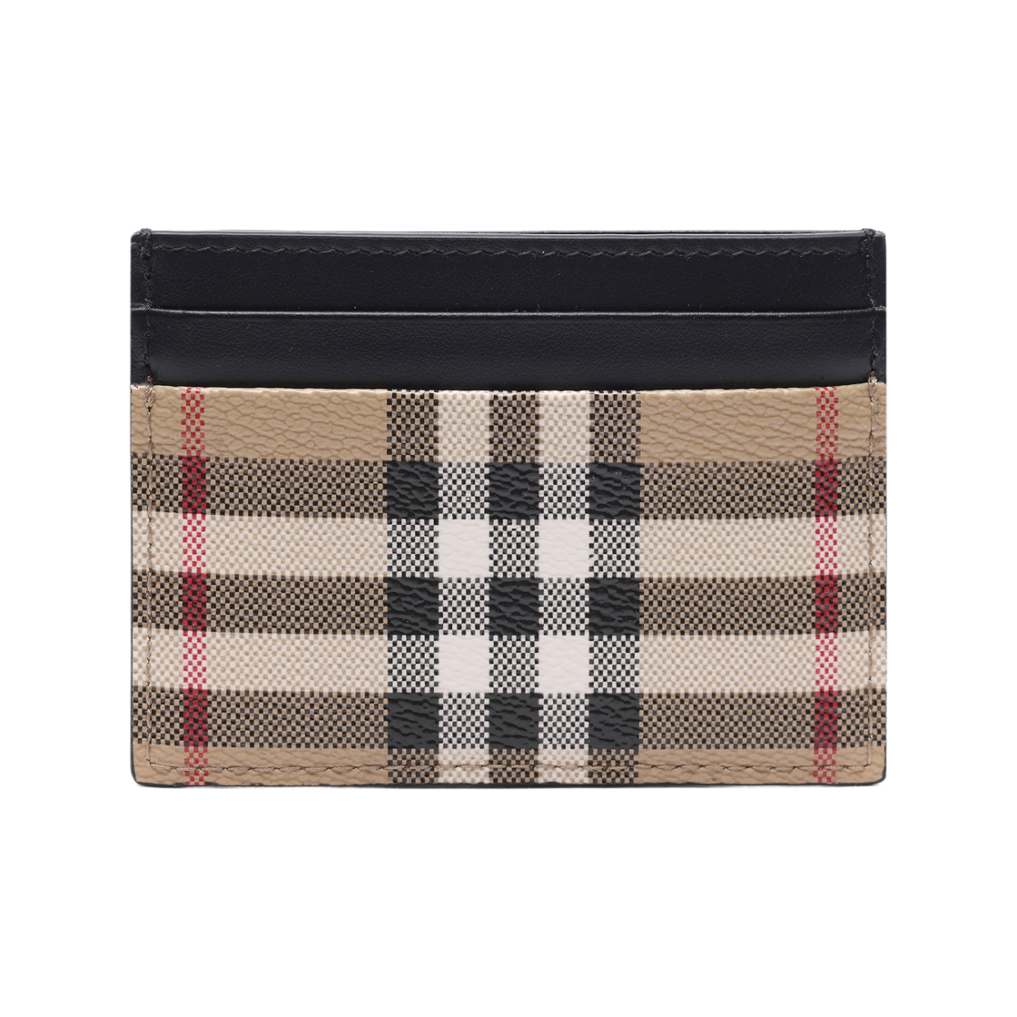 [25% 쿠폰] 버버리 체크 앤 레더 카드 케이스 아카이브 베이지([25% 쿠폰] Burberry Check and Leather Card Case Archive Beige) - 4