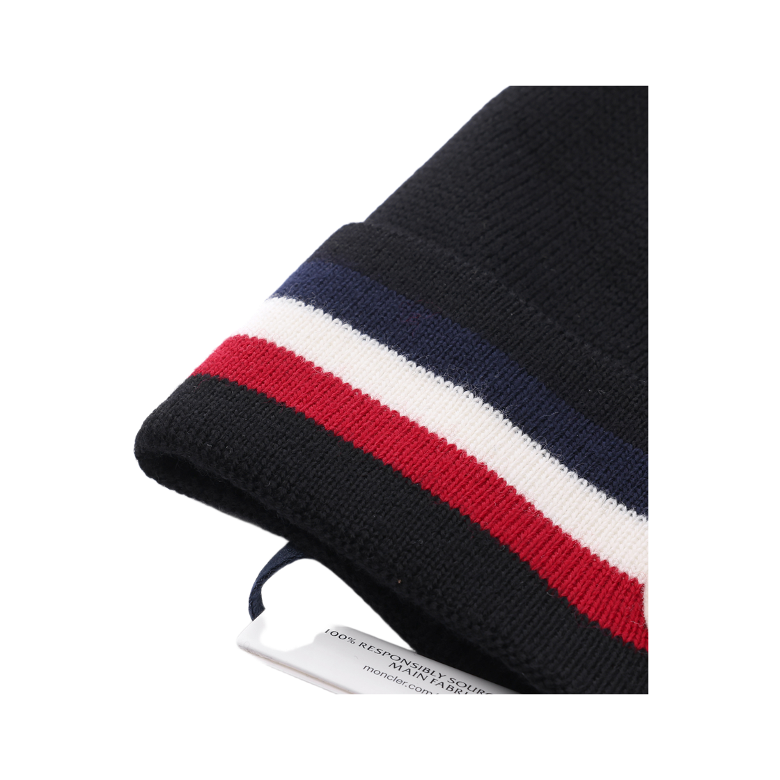 [25% 쿠폰] 몽클레르 트라이컬러 울 비니 블랙 - 25FW([25% 쿠폰] Moncler Tricolor Wool Beanie Black - 25FW) - 4