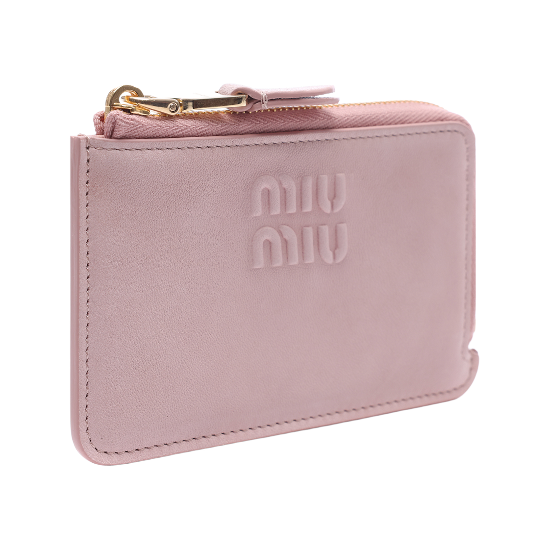 [25% 쿠폰] 미우 미우 나파 레더 엔벨로프 카드 홀더 피치([25% 쿠폰] Miu Miu Nappa Leather Envelope Card Holder Peach) - 3