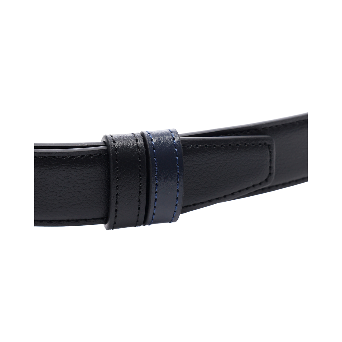 [25% 쿠폰] 몽블랑 홀스슈 버클 30mm 리버시블 레더 벨트 블랙 블루([25% 쿠폰] Montblanc Horseshoe Buckle 30mm Reversible Leather Belt Black Blue) - 5