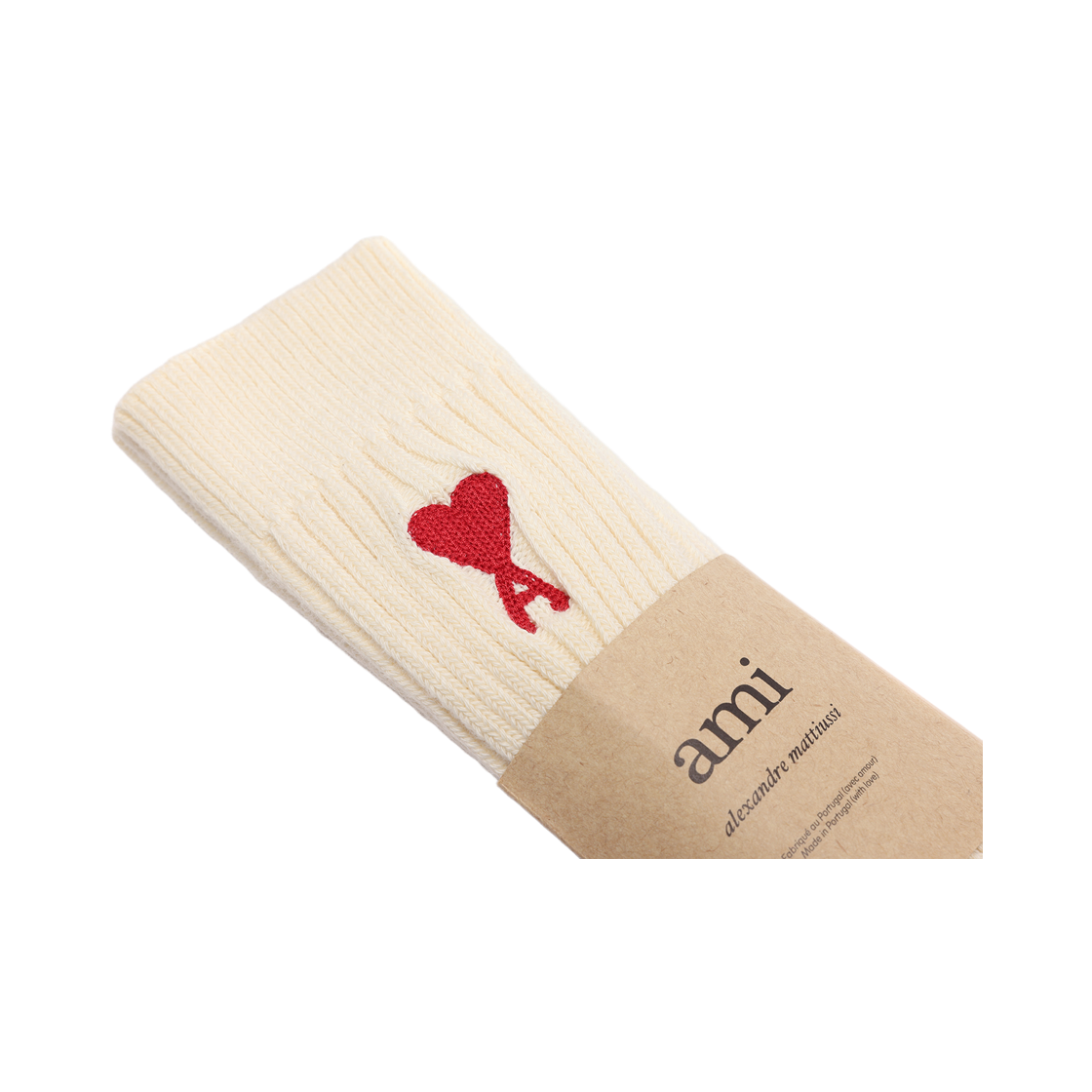 [25% 쿠폰] 아미 하트 로고 삭스 오프 화이트 (3개입)([25% 쿠폰] AMI de Coeur Socks Off White (3 Pack)) - 3