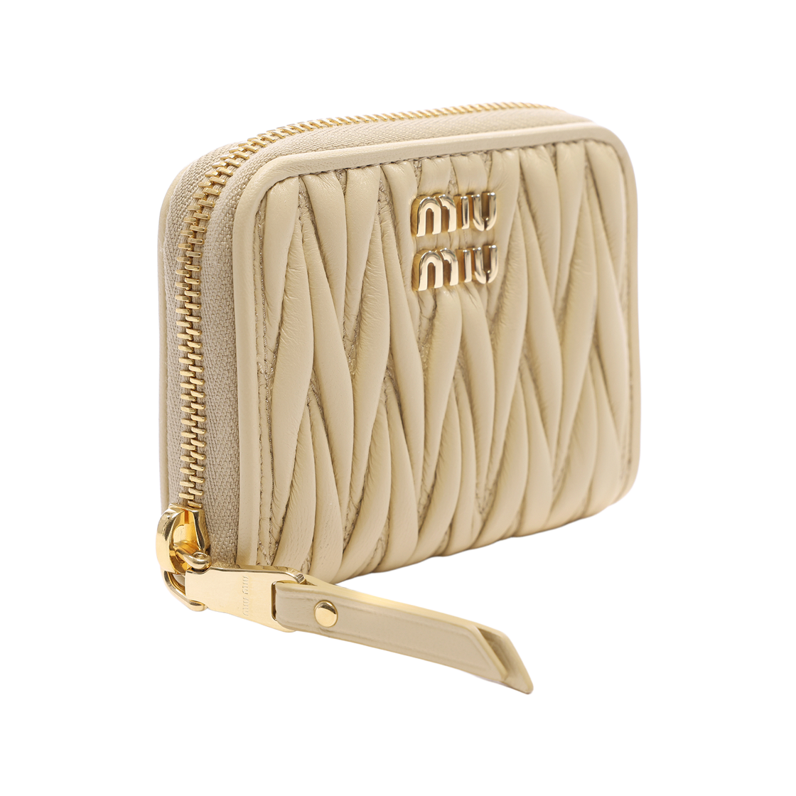 [25% 쿠폰] 미우 미우 마테라쎄 나파 레더 코인 퍼스 소이 그린([25% 쿠폰] Miu Miu Matelasse Nappa Leather Coin Purse Soy Green) - 3