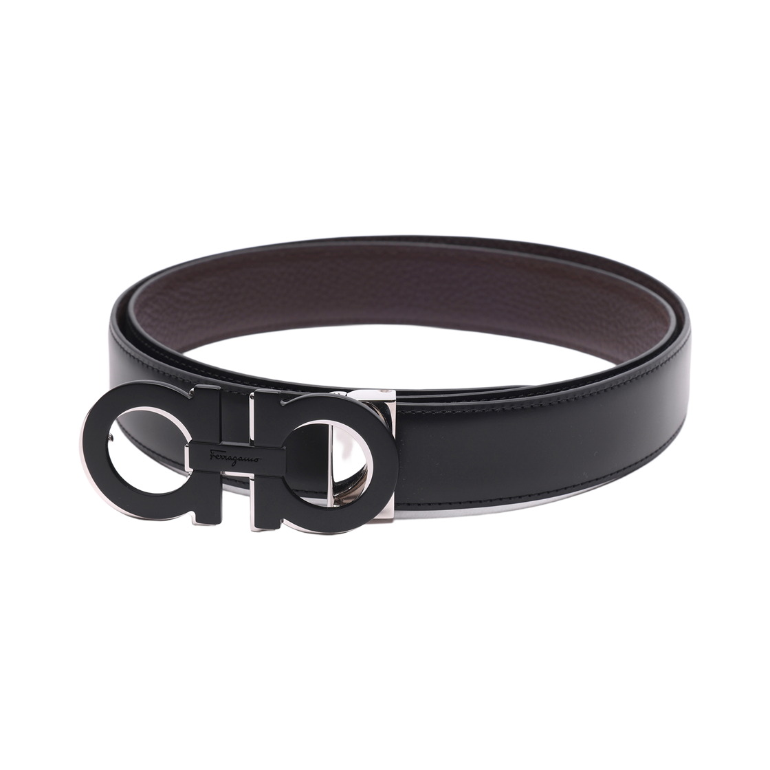 [25% 쿠폰] 페라가모 리버시블 어드저스터블 벨트 블랙 브라운([25% 쿠폰] Ferragamo Reversible and Adjustable Belt Black Brown) - 4