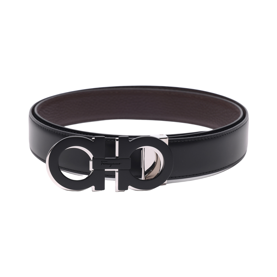[25% 쿠폰] 페라가모 리버시블 어드저스터블 벨트 블랙 브라운([25% 쿠폰] Ferragamo Reversible and Adjustable Belt Black Brown) - 3