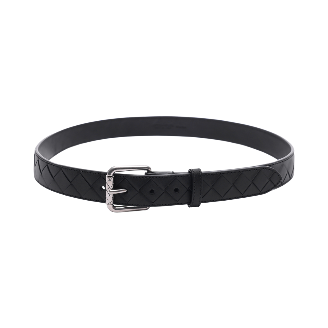 [25% 쿠폰] 보테가 베네타 인트레치아토 벨트 블랙([25% 쿠폰] Bottega Veneta Intrecciato Belt Black) - 4