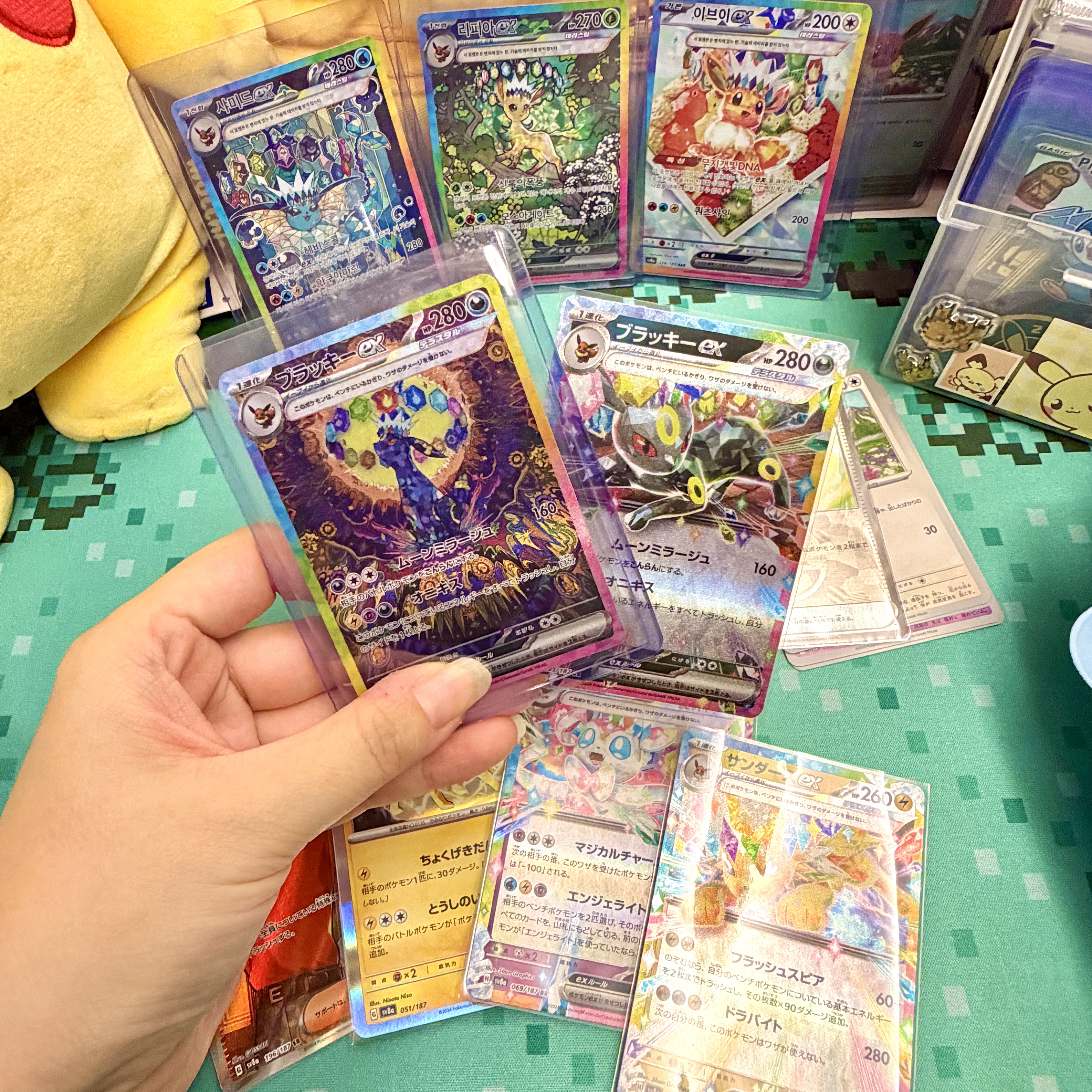 Pokemon TCG Scarlet & Violet High Class Pack Terastal Fest ex Box (Japanese Ver.), Pokemon x CU Desk Long Pad 착용 스타일 - 1