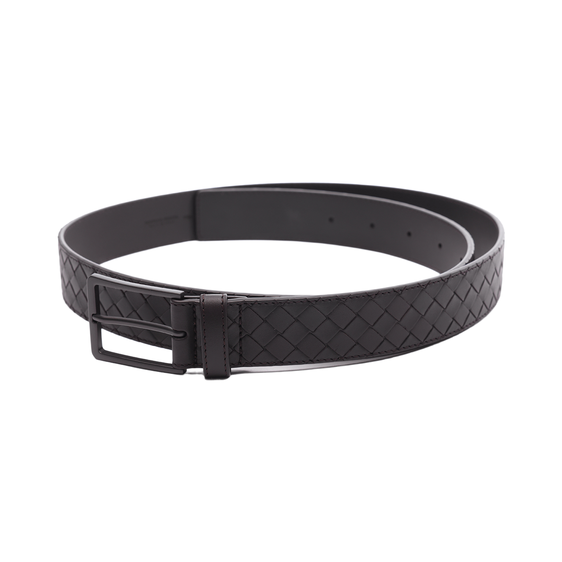 [25% 쿠폰] 보테가 베네타 인트레치아토 레더 벨트 에스프레소([25% 쿠폰] Bottega Veneta Intrecciato Leather Belt Espresso) - 3