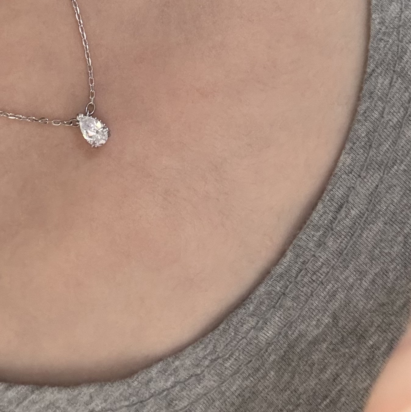 (W) Swarovski Millenia Pendant White Rhodium Pendant 착용 스타일
