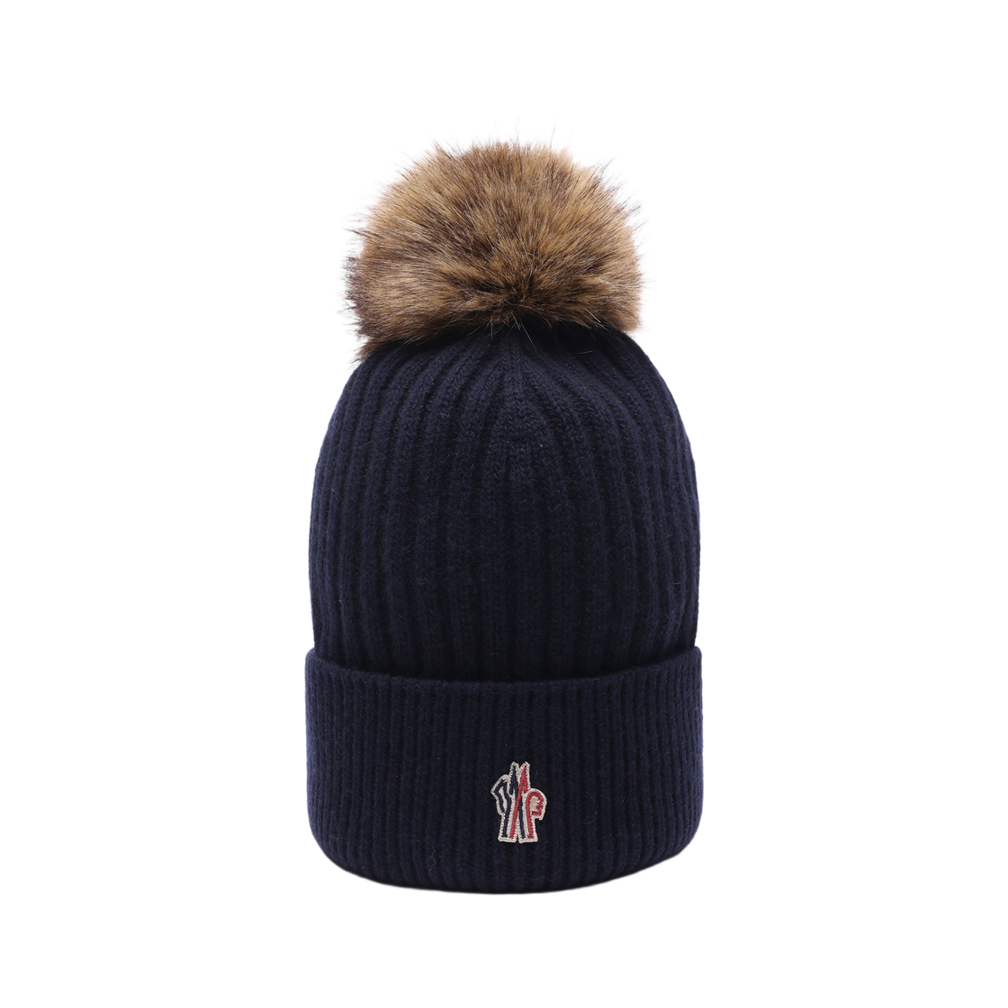 3B00019 M1213 750 23F [25% 쿠폰] (W) Moncler Pom Pom Cashmere Beanie Navy Blue - 23FW