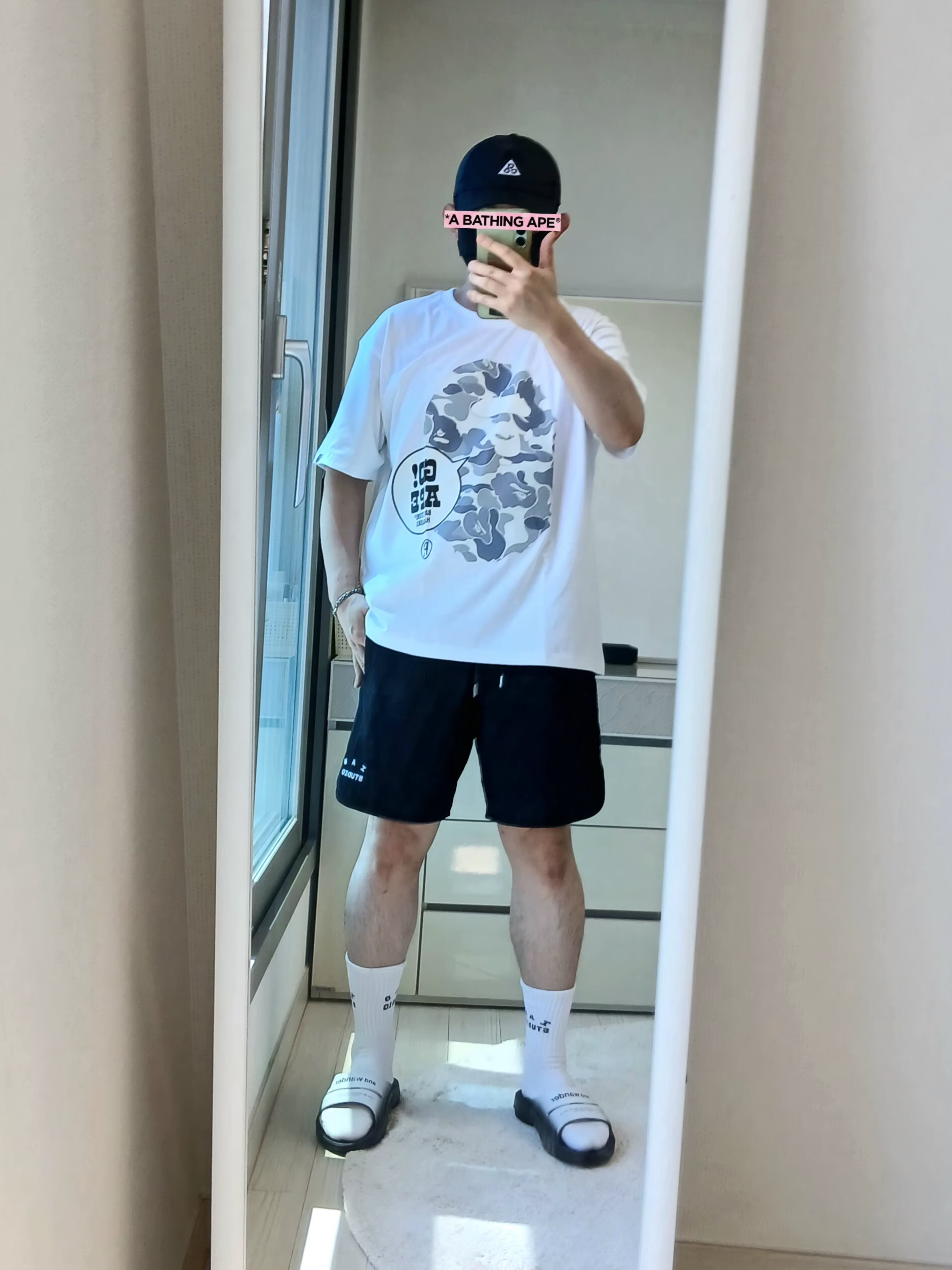 Nike ACG Trail Cap Black, IAB Studio IAB Shorts Black 착용 스타일 - 2