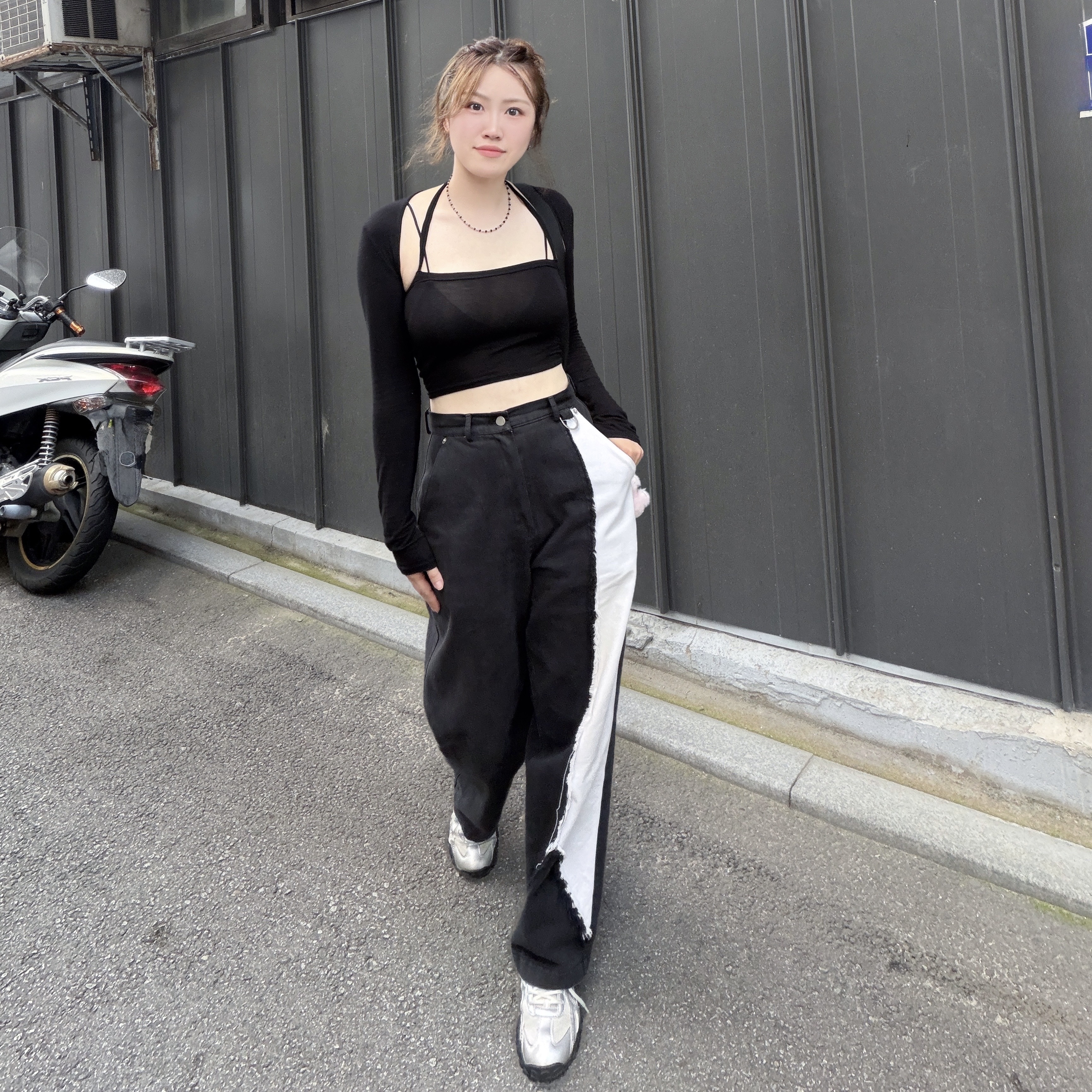 Fila Echappe MS Silver Moon 착용 스타일 - 4