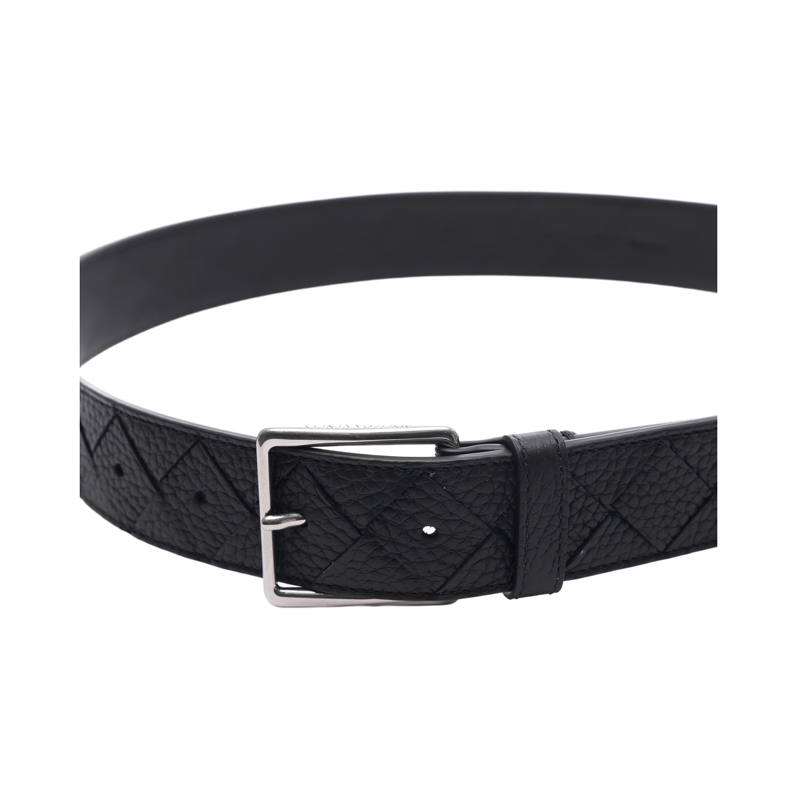 [25% 쿠폰] 보테가 베네타 인트레치아토 벨트 블랙([25% 쿠폰] Bottega Veneta Intrecciato Belt Black) - 3
