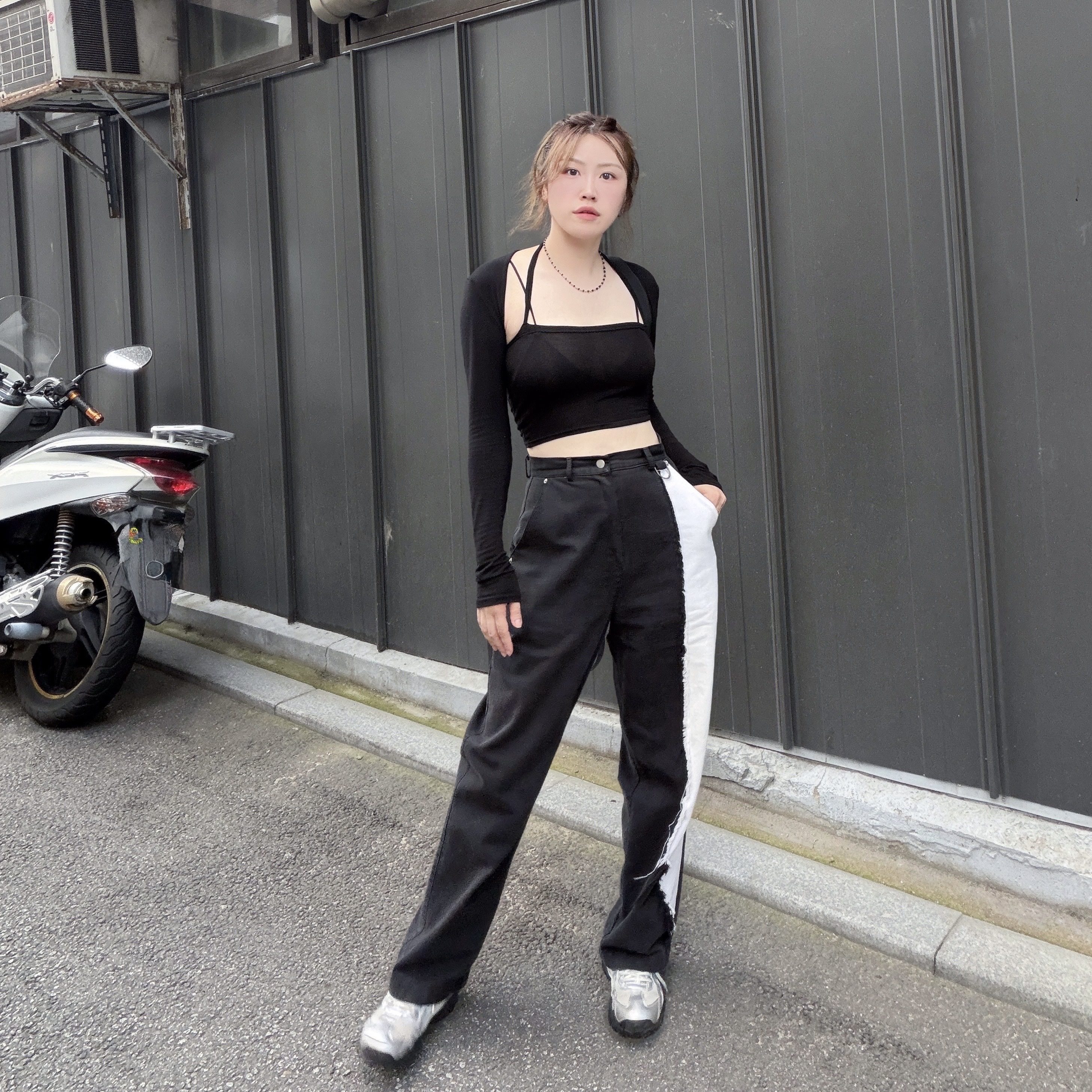Fila Echappe MS Silver Moon 착용 스타일 - 5