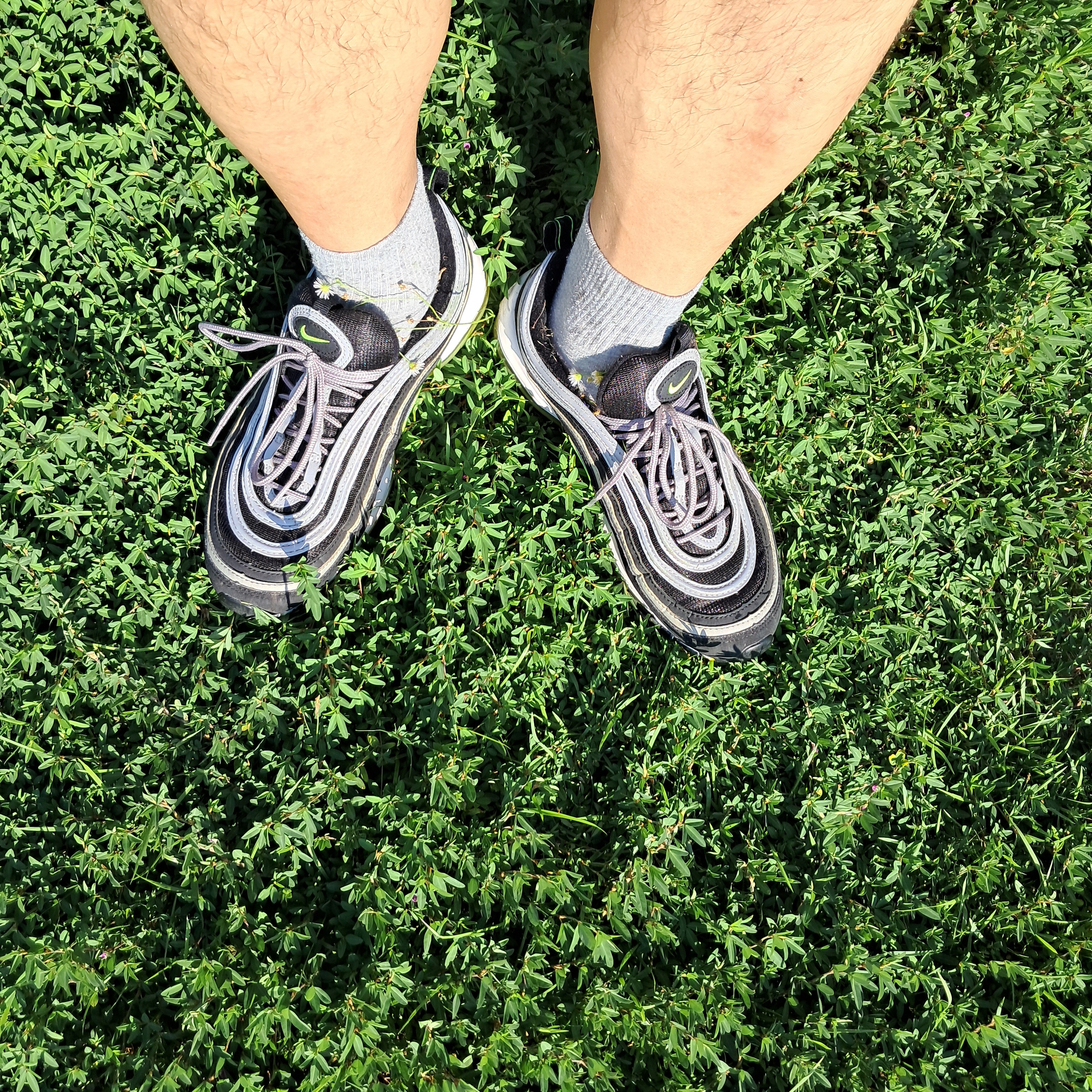 Nike Air Max 97 OG Black Volt Asia 착용 스타일 - 1