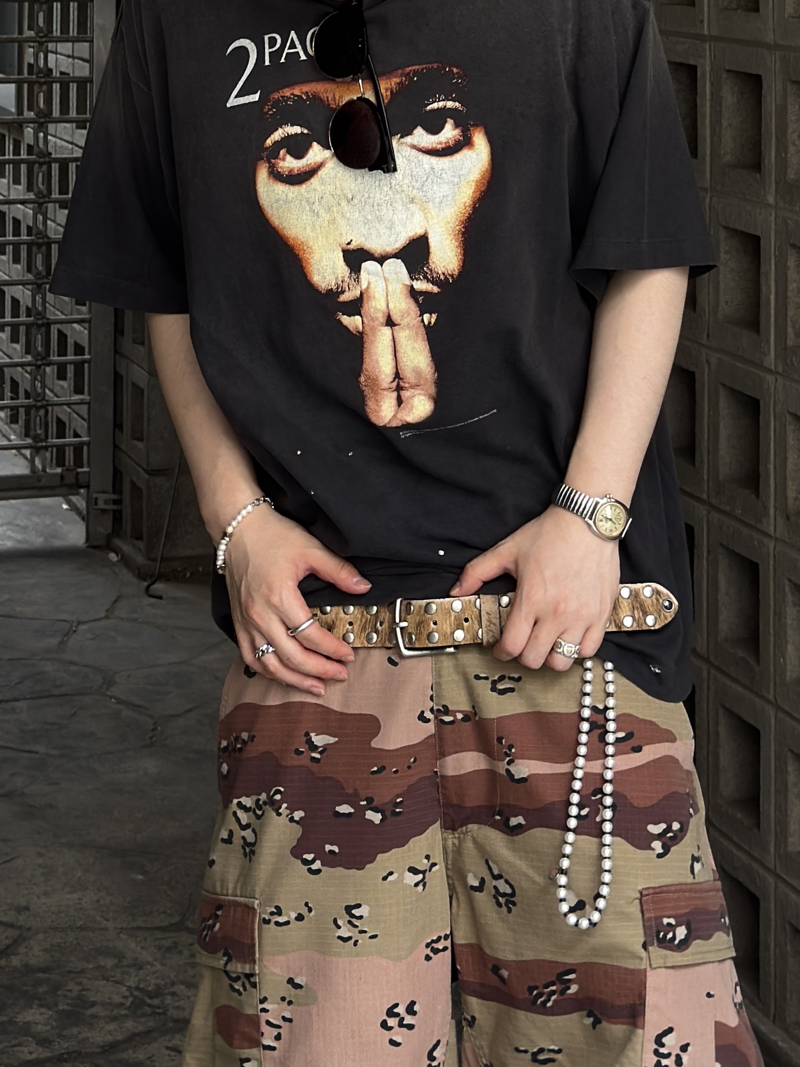 qualisartifexpereo Scavenger Shorts, Birkenstock x Thibo Denis 1774 Uerzell Suede Marone - Regular 착용 스타일 - 3