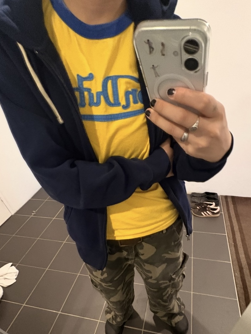 [15%적립] Polo Ralph Lauren RL Fleece Hoodie Cruise Navy 착용 스타일 - 2