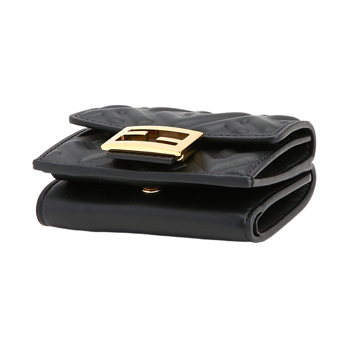 [25% 쿠폰] 펜디 나파 레더 마이크로 트라이폴드 지갑 블랙([25% 쿠폰] Fendi Nappa Leather Micro Tri-Fold Wallet Black) - 4