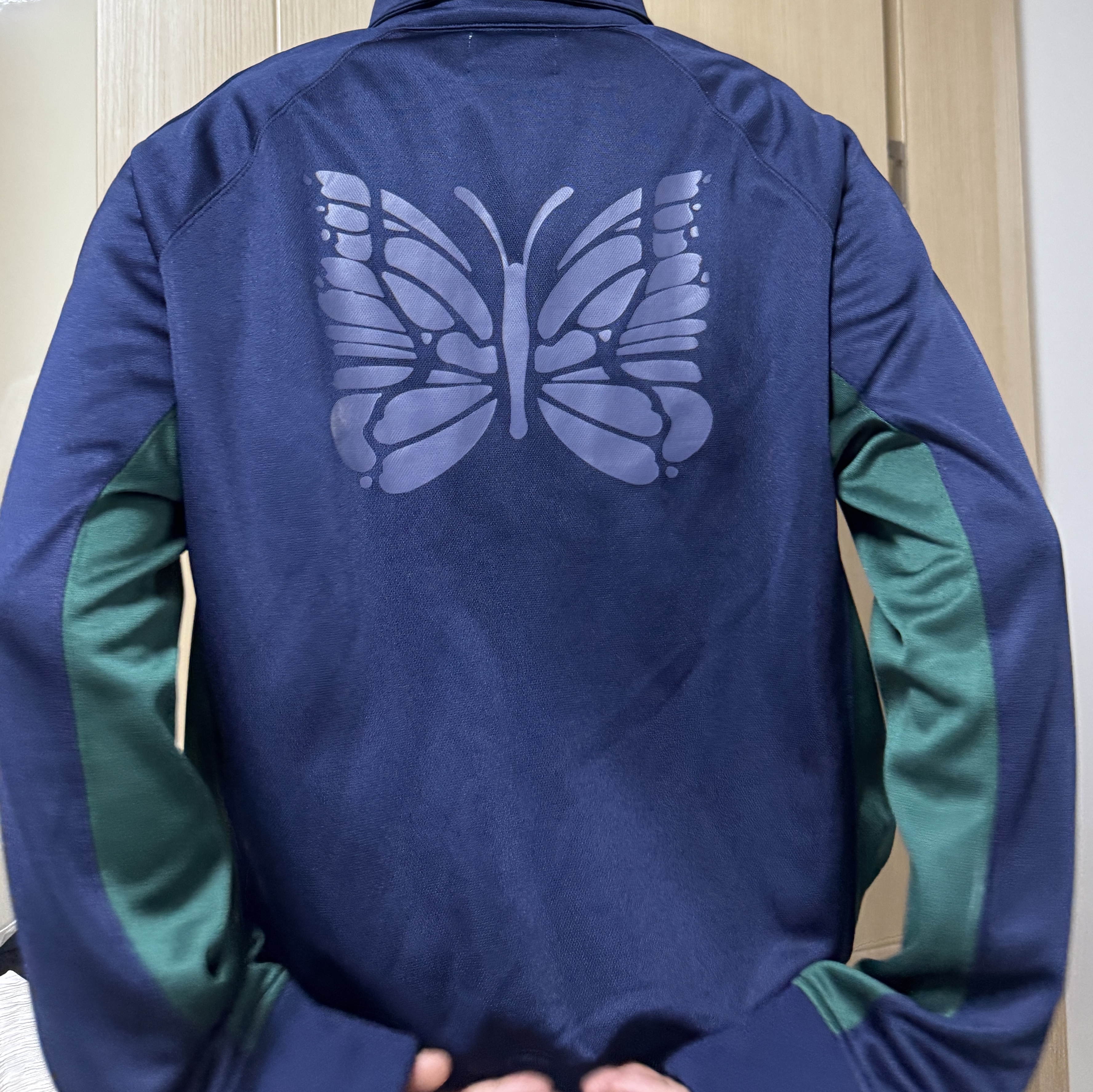 Needles x Fila Ventisei Track Jacket Blue, Needles x Fila Ventisei H.D. Track Pant Blue 착용 스타일 - 2