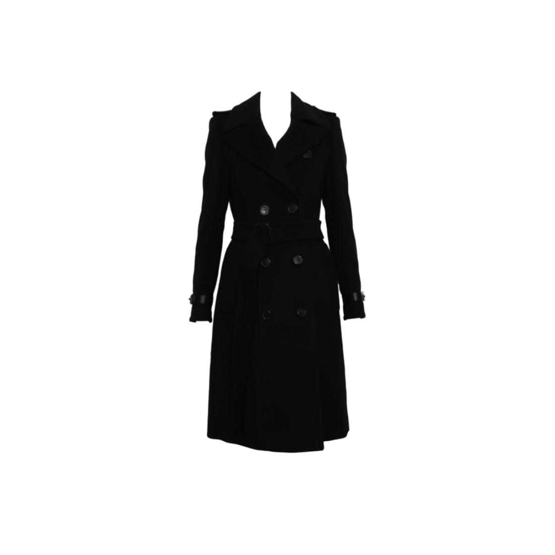 버버리 3942571 런던 블랙 혼방 DUNINGTON 듀링톤 벨트 여성 롱코트 자켓aa65443(Burberry Dunnington Belted Long Coat Black Blend)