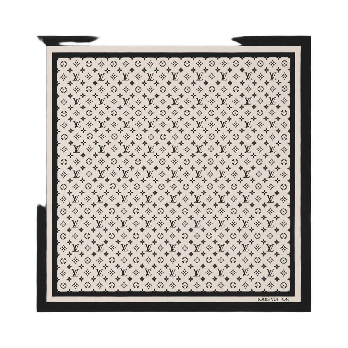 M9A198 (W) Louis Vuitton Monogram Silhouette Square 90 White