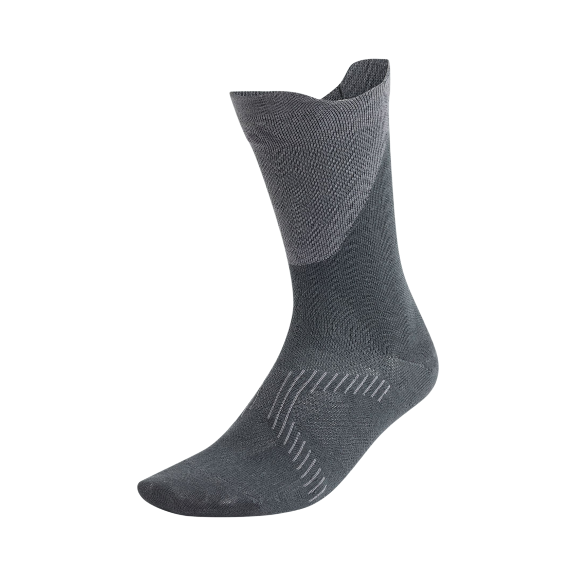 KV2938 Adidas Running Light Crew Socks Carbon Grey Five