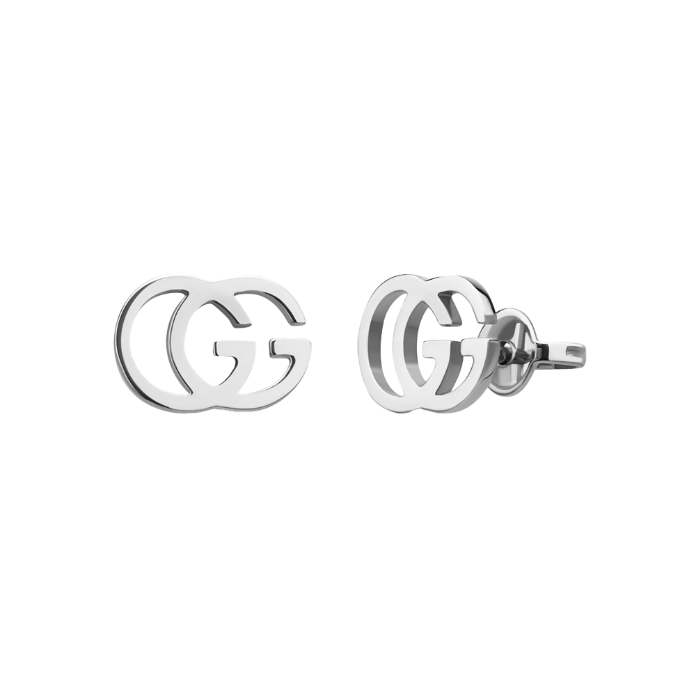 YBD094074001 [25% 쿠폰] (W) Gucci GG Running Earrings 18K White Gold