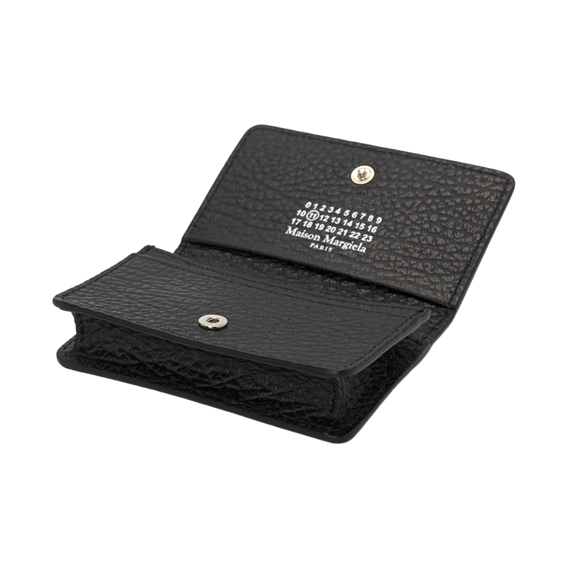 [25% 쿠폰] 메종 마르지엘라 스티치 레더 플랩 카드 홀더 블랙([25% 쿠폰] Maison Margiela Stitch Leather Flap Card Holder Black) - 4