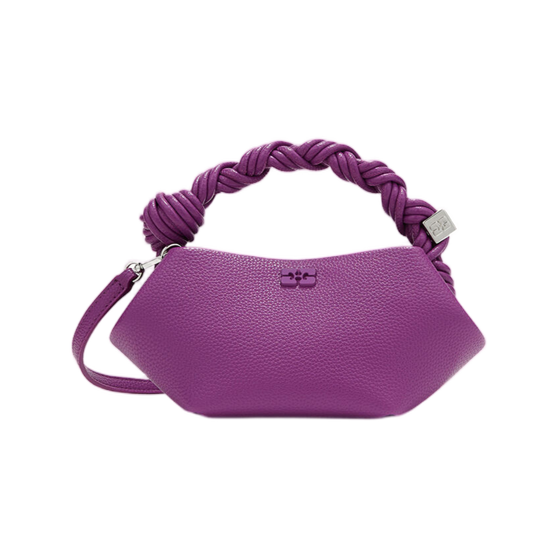 C2100047-492 Ganni Mini Bou Bag in Purple Sparkling Grape