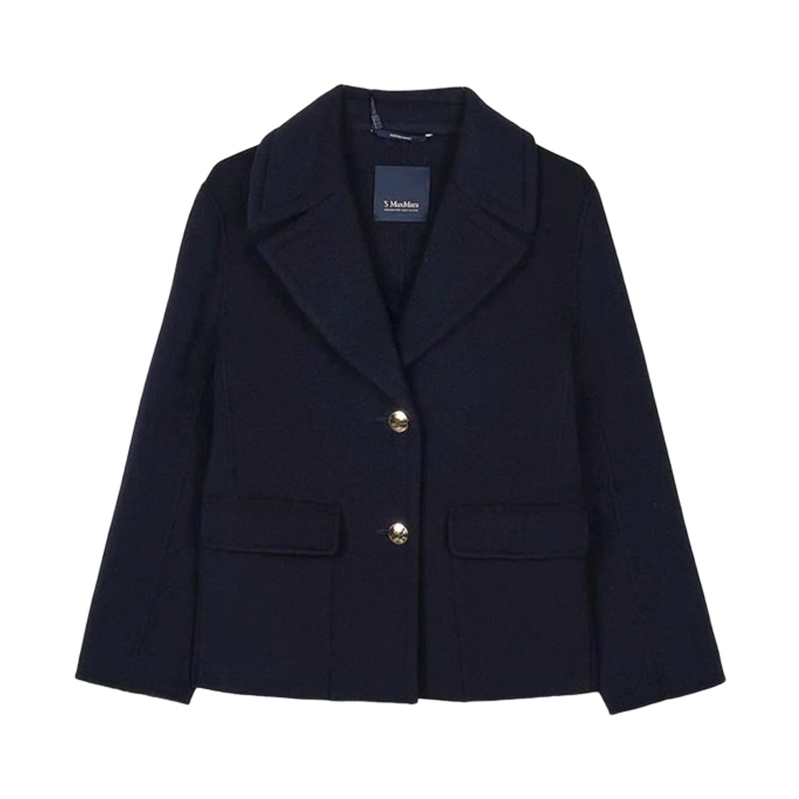(W) S 막스마라 시시 버진 울 자켓 네이비 미드나잇 블루((W) S Max Mara Sissy Virgin Wool Jacket Midnight Blue)