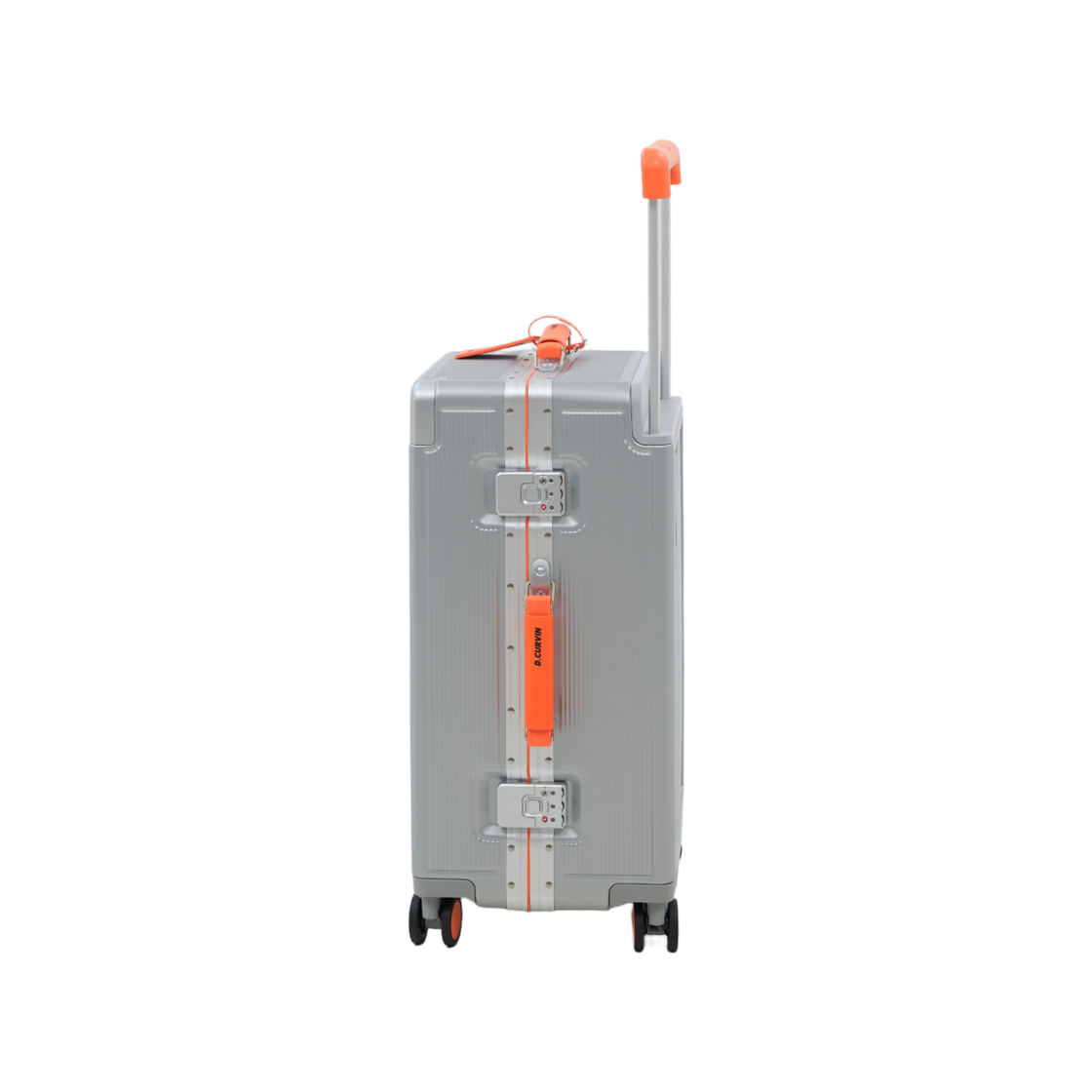 디커빈 엣지 V2 24인치 캐리어 중형 실버 오렌지(D.CURVIN Edge V2 24" Medium Check-in Suitcase Silver Orange) - 2