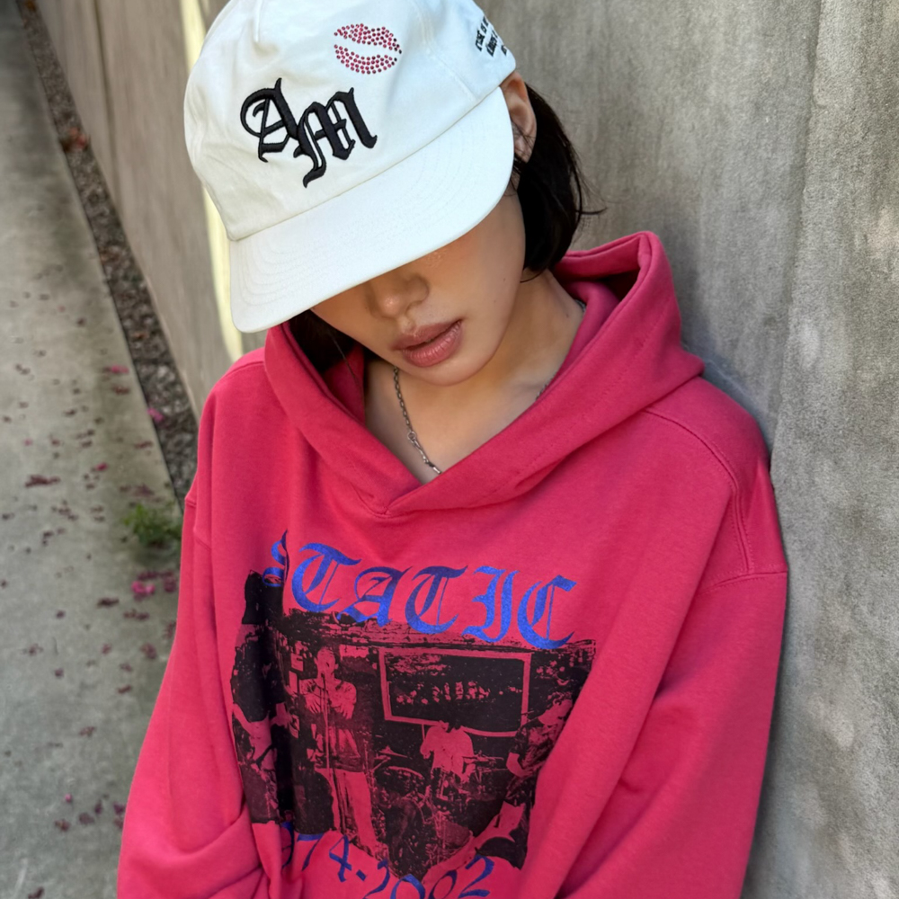 [KREAM 단독] 아모우 스태틱 후디 코랄 레드([KREAM 단독] AMOU Static Hoodie Coral Red) - 5