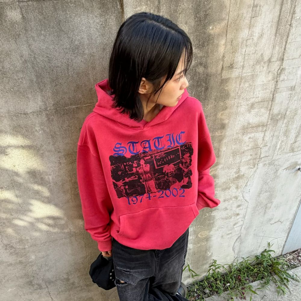 [KREAM 단독] 아모우 스태틱 후디 코랄 레드([KREAM 단독] AMOU Static Hoodie Coral Red) - 4