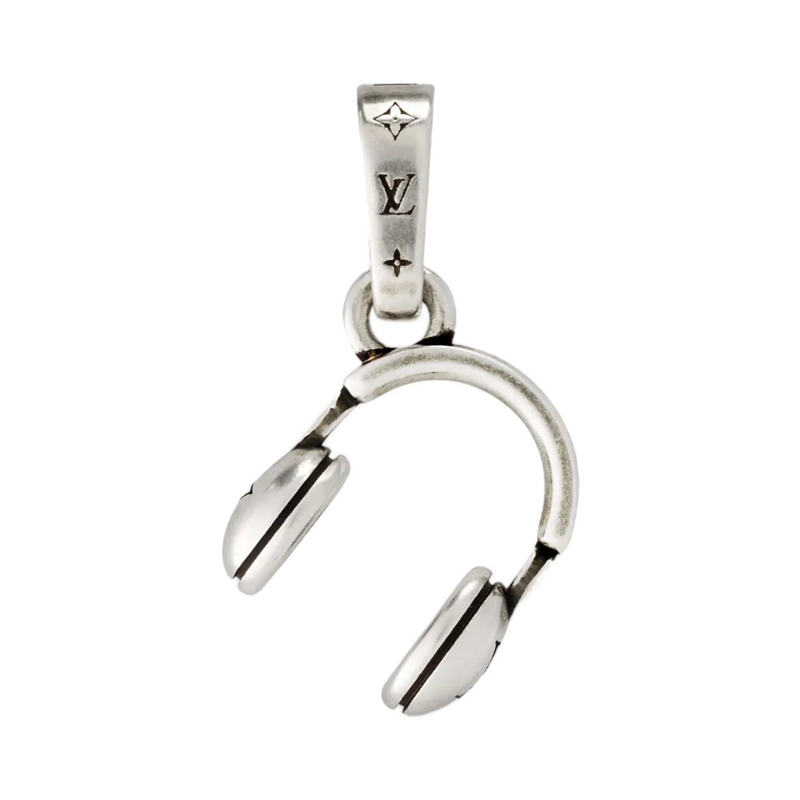 M04442 Louis Vuitton Headphone Charm Silver
