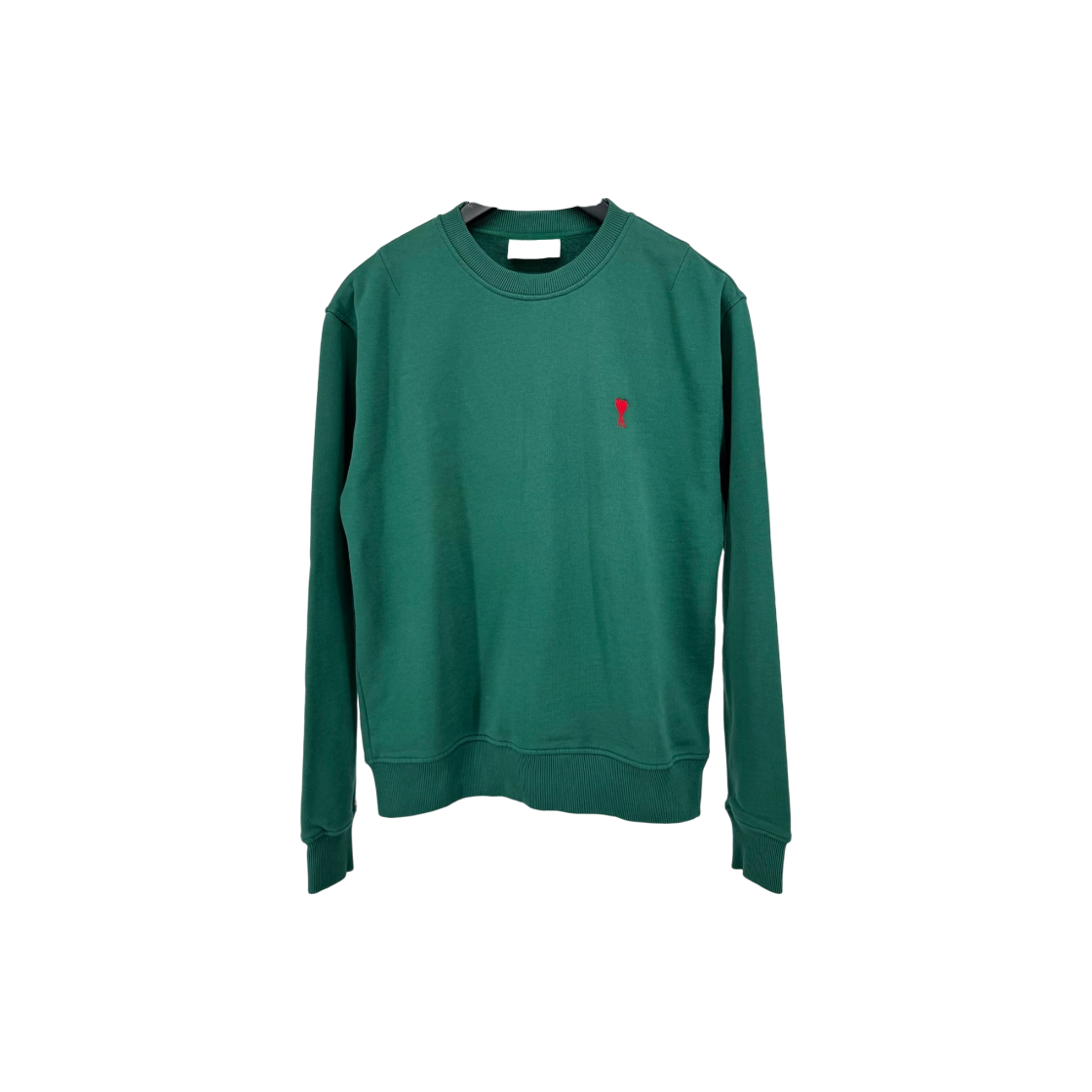 ITIU38E2OUF4 Ami Small Heart Long Sleeve Sweatshirt Green